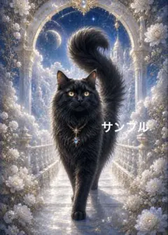 一作限り】月夜に輝く黒猫 P580 - メルカリ