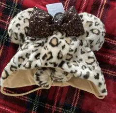 ディズニー　ヒョウ柄　ミニーちゃん　ベージュ