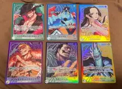ワンピースカード ゴッドパック　蒼海の七傑　リーダーパラレル６枚