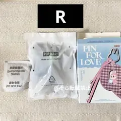 【R】ラブブ LABUBU イニシャル チャーム r キーチェーン