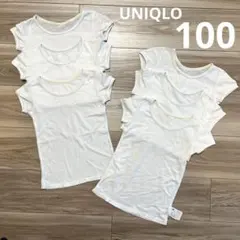 ユニクロ コットンメッシュインナーT 半袖 100cm 6枚セット 肌着