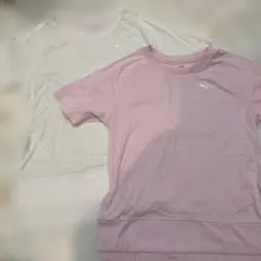 PUMA 半袖Tシャツ 2枚セット ピンク ホワイト