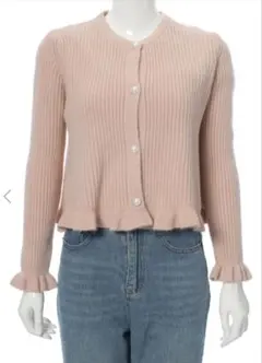 fifth ニットタンクセットパールボタンカーディガン