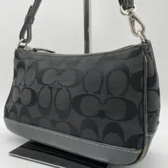 Coach コーチ アクセサリーポーチ シグネチャー ブラック 黒 6094