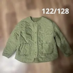 H&M オリーブグリーン キルティングジャケット リバーシブル 120 130