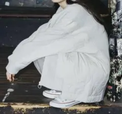 niko and ［MODE NORM CORE］リブ×キルトジップブルゾン