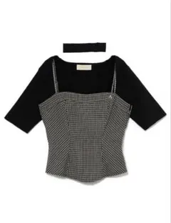 ANDMARY Nancy check set tops