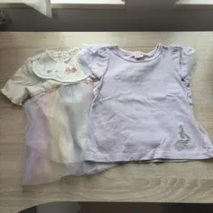 petit main ラプンツェルTシャツ アリエルシャツ　100サイズ　2枚組
