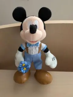 ミッキー ぬいぐるみバッジ ブルーエバーアフター