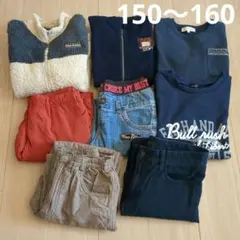 【150〜160】男の子冬服まとめ売り　トレーナー　ズボン　裏起毛　ジーンズ