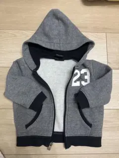 Jordan フード付きパーカー 12M グレー 23プリント