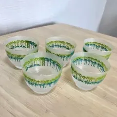 中国茶器 景徳鎮 蛍手 湯呑み 5客 ヴィンテージ ア31 - メルカリ