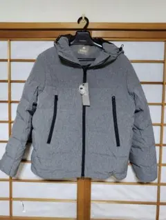 新品　ナノユニバース　メンズ　ストレッチエコダウンジャケット　グレー　S