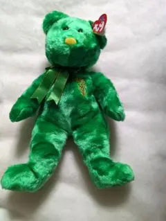 Ty 　緑色 ぬいぐるみ クマ　大　Wattlie