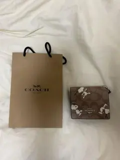 COACH スヌーピー 二つ折り財布