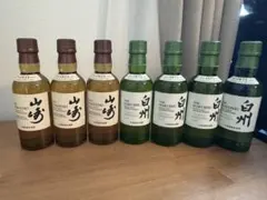 サントリー 山崎 白州 ミニボトル 180ml 計7本セット - メルカリ