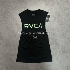 RVCA ノースリーブ タンクトップ ブラック XS