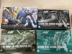 MGニューガンダムVer.Ka＆HGメッサーF02型&ジェガン＆ザクⅡ改Bタイプ