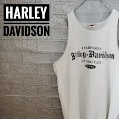 USA製ハーレーダビッドソンHARLEY DAVIDSON古着タンクトップ白Lのサムネイル