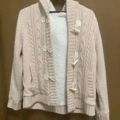 フード付きダッフルコート Lサイズ ピンク