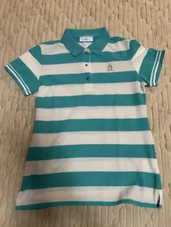 Munsingwear 半袖ポロシャツ ボーダー柄 Mサイズのサムネイル
