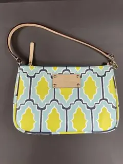 Kate Spade ハンドバッグ 青・黄の模様