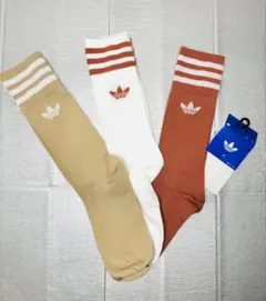 adidas ストライプソックス 3足セット24-26cm