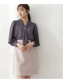 パールボウタイブラウス PROPORTION BODY DRESSING