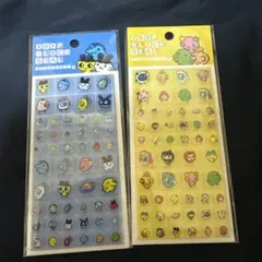たまごっち　ドロップブロックシール　タイルみたいなシール　2種