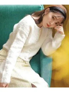 Fluffyカーディガン　プロポーション