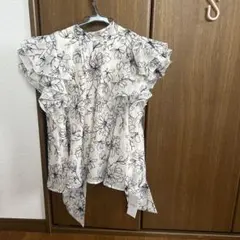 フロッキーフリルフラワーブラウスのサムネイル