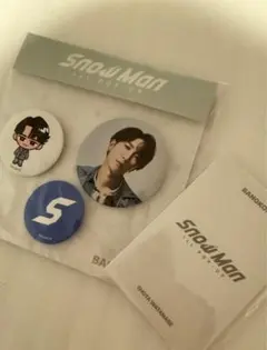 SnowMan バンコク　ポップアップ　渡辺翔太　缶バッジ　トレカD