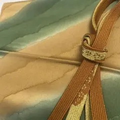 356 帯揚げ帯締めセット 振袖用 金糸 絞り 礼装 成人式