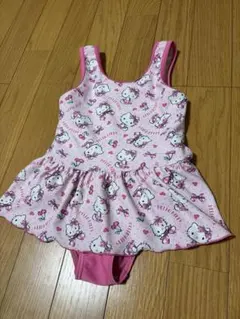 キティ 水着 ピンク　100cm