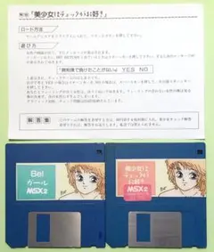 MSX2　Be! ガール　美少女はチェックがお好き　激レア　説明書付き