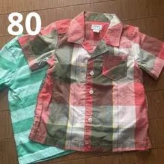 Old Navy チェック柄シャツとTシャツセット