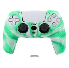 (G33) 単品　PS５コントローラーカバー　マーブルグリーン