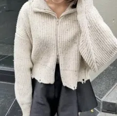 最終値下げ❕RAYCASSINダブルジップニット