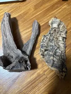 流木 とコルクボードのレイアウト用品 2点セット