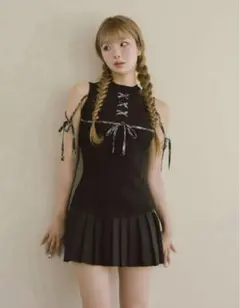 ダーリッチ ドッキンググレースアップミニワンピース