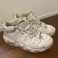 NIKE AIR MORE UPTEMPO ホワイト スニーカー　モアテン　26