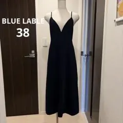 BURBERRY BLUE LABEL ネイビー Vネック キャミワンピース38のサムネイル