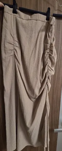 rienda ベージュ ロングスカート M