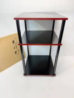 茶道具 組み立て式 竹張り二重棚 而妙斉好み 宗悦作 - メルカリ