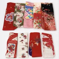 女児着物 【まとめ売り・9枚】 リメイク素材 七五三 お正月 - メルカリ