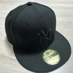 New Era 59FIFTY ブラックキャップ 7 3/8