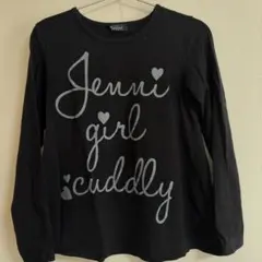 【美品・匿名配送】SISTER JENNI ロンT 150cm 黒 シルバーロゴ