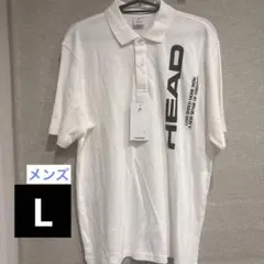 【新品】Lサイズ　HEAD ポロシャツ　白　メンズのサムネイル
