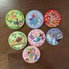 Disney Characters 刺繍缶バッジビスケット