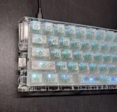 【新品未使用】 アイスカーボンパターンキーキャップ カーボンァイバー風半透明